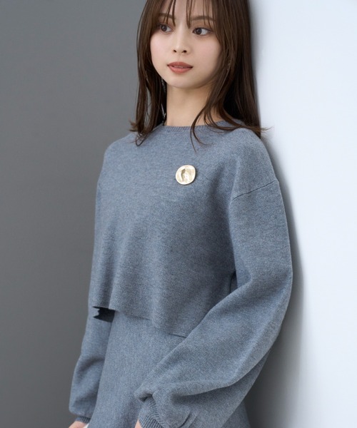 SNIDEL（スナイデル）の「Sustainableブローチニットセット