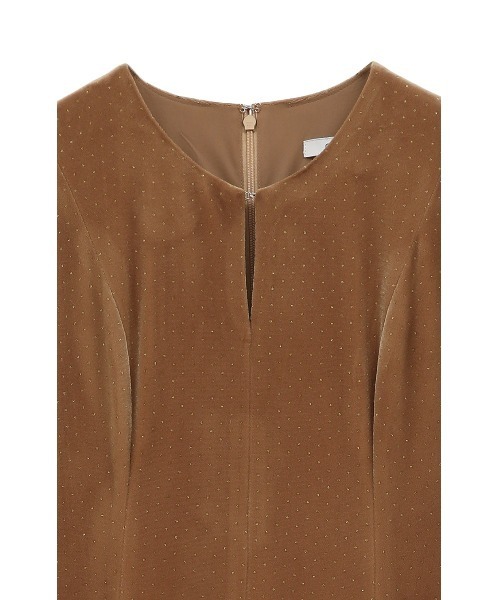 クラネ　VELOUR GLITTER ONEPIECE VELOUR GLITTER ONEPIECE（ワンピース）｜CLANE（クラネ）の