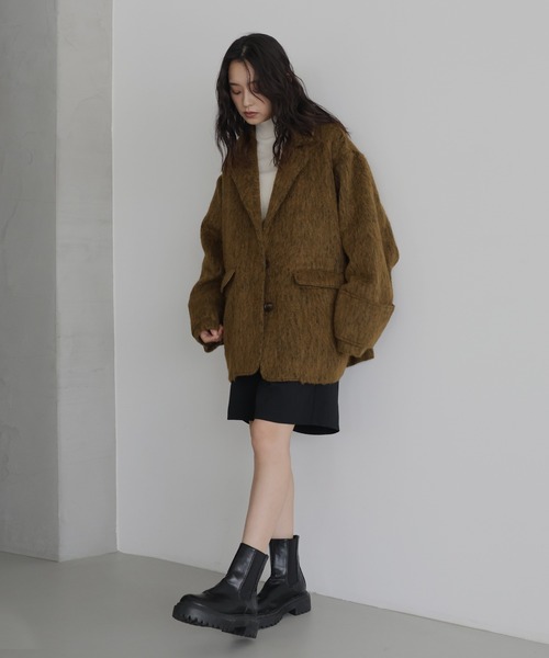 hellam（へラム）の「シャギーテーラードコート（ピーコート