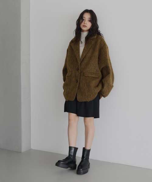 hellam シャギーテーラードコート 11月上旬お届け予定】シャギーテーラードコート – hellam