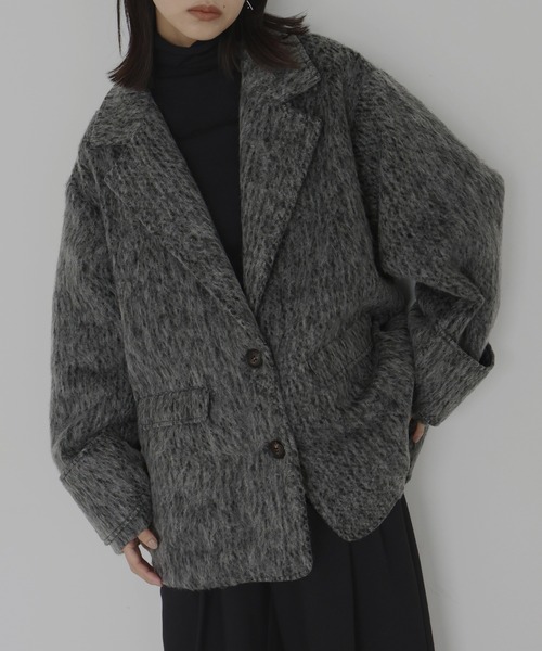 シャギーテーラードコート（ピーコート）｜hellam（へラム）の