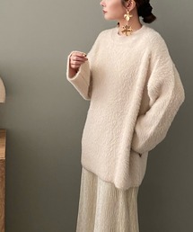crew neck shaggy knit /クルーネックシャギー ニット