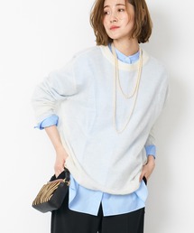 MICA&amp;DEAL - MICA&amp;DEAL☆ニット マイカアンドディール MICA&DEAL side slit 2way knit （BLUE