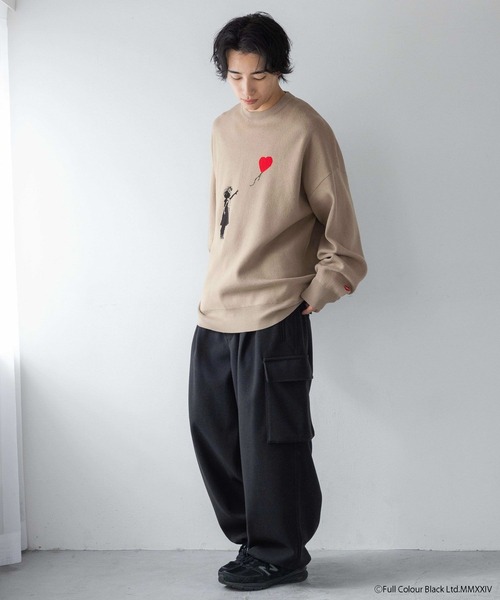 クロページ LOWRYS FARM（ローリーズファーム）の「BRANDALISEDニット