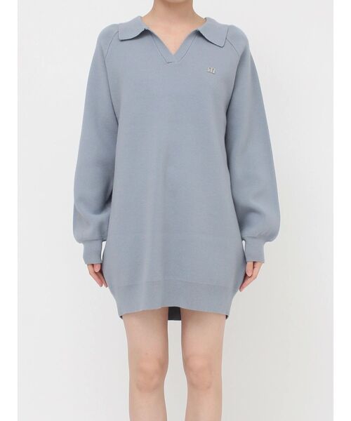 MURUA（ムルーア）の「スキッパーミニワンピース（ワンピース・レディース・ブルー/グレー/ブラック/アイボリー・FREE）」の13枚目の写真