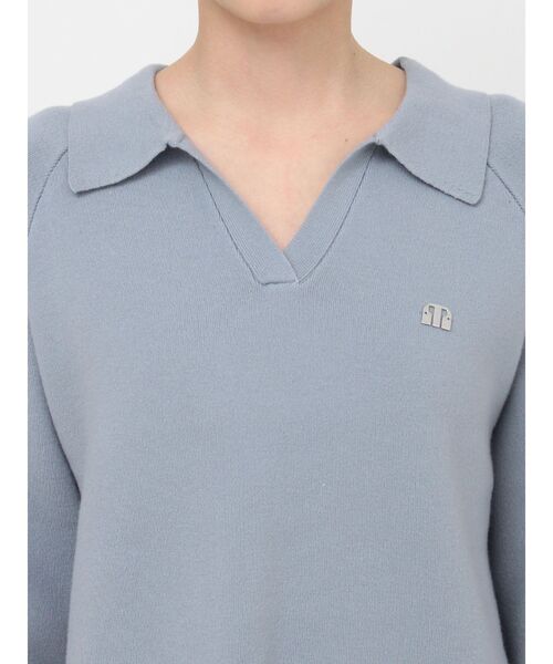 MURUA（ムルーア）の「スキッパーミニワンピース（ワンピース・レディース・ブルー/グレー/ブラック/アイボリー・FREE）」の5枚目の写真