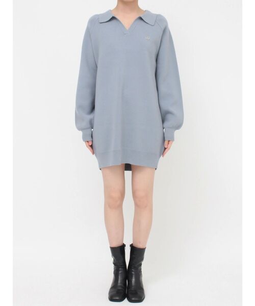 MURUA（ムルーア）の「スキッパーミニワンピース（ワンピース・レディース・ブルー/グレー/ブラック/アイボリー・FREE）」の9枚目の写真