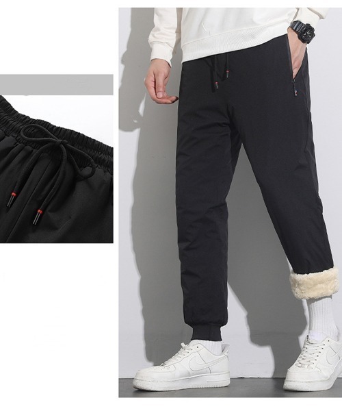 NEW GENTLEMAN(ニュージェントルマン)の「ショーン 裏ボア ホットジョガーパンツ 暖パン(その他パンツ・メンズ・ブラック/グレー/ダークグレー/ブラック系その他・S/M/L)」の9枚目の写真