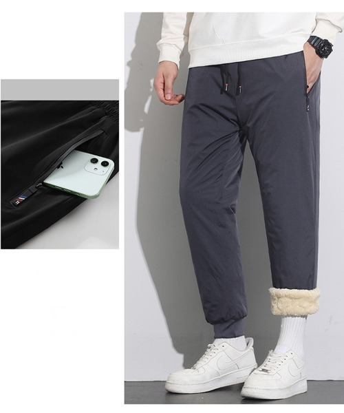NEW GENTLEMAN(ニュージェントルマン)の「ショーン 裏ボア ホットジョガーパンツ 暖パン(その他パンツ・メンズ・ブラック/グレー/ダークグレー/ブラック系その他・S/M/L)」の17枚目の写真