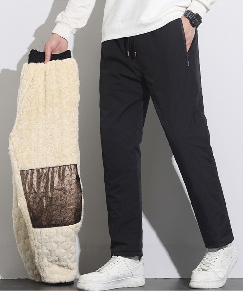 NEW GENTLEMAN(ニュージェントルマン)の「ショーン 裏ボア ホットジョガーパンツ 暖パン(その他パンツ・メンズ・ブラック/グレー/ダークグレー/ブラック系その他・S/M/L)」の12枚目の写真