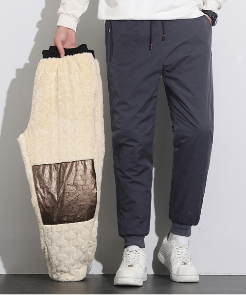 NEW GENTLEMAN(ニュージェントルマン)の「ショーン 裏ボア ホットジョガーパンツ 暖パン(その他パンツ・メンズ・ブラック/グレー/ダークグレー/ブラック系その他・S/M/L)」の16枚目の写真