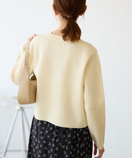 ROPE' PICNIC（ロペピクニック）の「ミラノリブ金ボタンニットカーディガン（カーディガン/ボレロ・レディース・ピンク/キナリ/ネイビー/ブラック/ホワイト系その他5・38）」の11枚目の写真