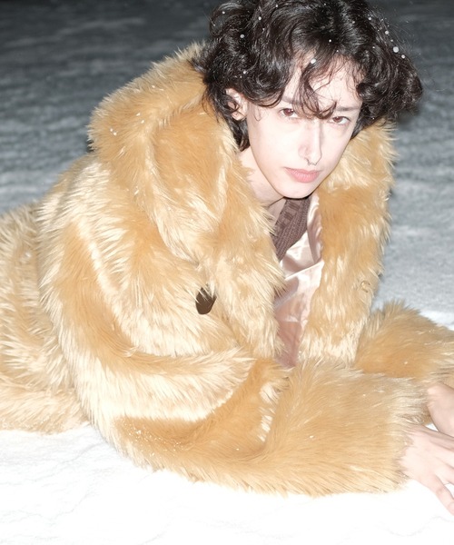 オーバーサイズ フェイクファー ミドルコート WT4265【MASONPRINCE