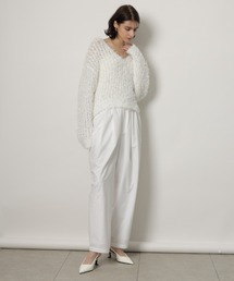 カデュネ　チュールヤーンメッシュニット　ブラック CADUNE（カデュネ）の「チュールヤーンメッシュニット（ニット