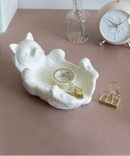 セール】【 ammy. / エイミードット 】 ネコ型 マルチ トレー