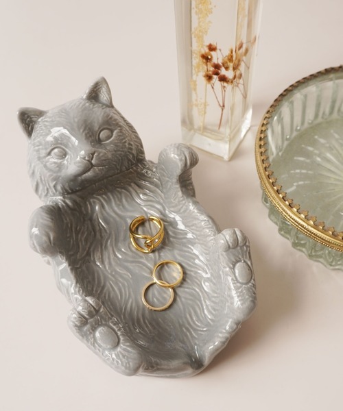 セール】【 ammy. / エイミードット 】 ネコ型 マルチ トレー