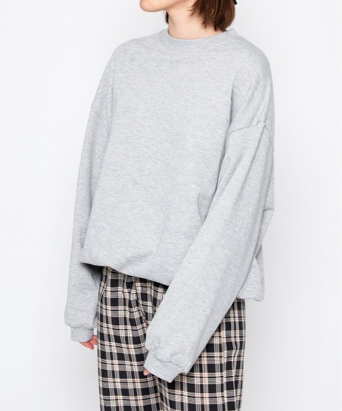 spiritoso（スピリトーゾ）の「【spiritoso】OURSELVESプリントビッグスウェットトレーナー(CP)（スウェット・レディース・杢グレー/スミクロ/グリーン系その他/ホワイト系その他・FREE）」の16枚目の写真