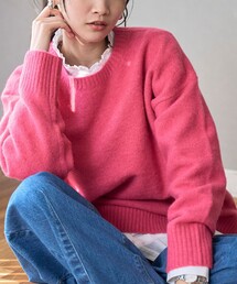 【ヘビロテ確定】フラッフィークルーネックニットプルオーバー