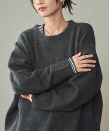 【ヘビロテ確定】フラッフィークルーネックニットプルオーバー