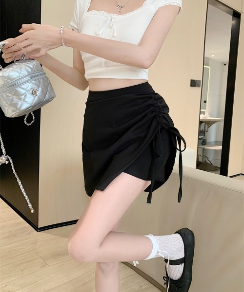 Per sist ence(パーシエンス)の「サイドシャーリングミニスカパン/ショートパンツ/ミニスカート(その他パンツ・レディース・ブラウン/グレー/ブラック・MEDIUM/LARGE/X-LARGE)」の10枚目の写真