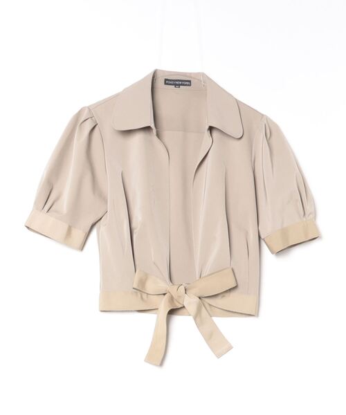 FOXEY ベージュ 半袖シャツ