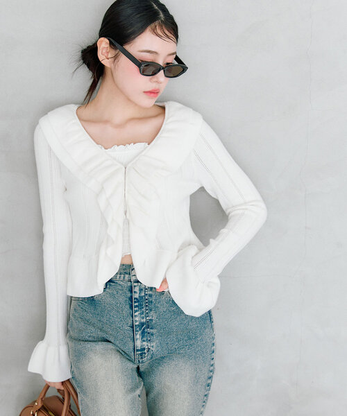 OLIVE des OLIVE（オリーブデオリーブ）の「フォックス型サングラス（メガネ・レディース・ダークブラウン・FREE）」の3枚目の写真