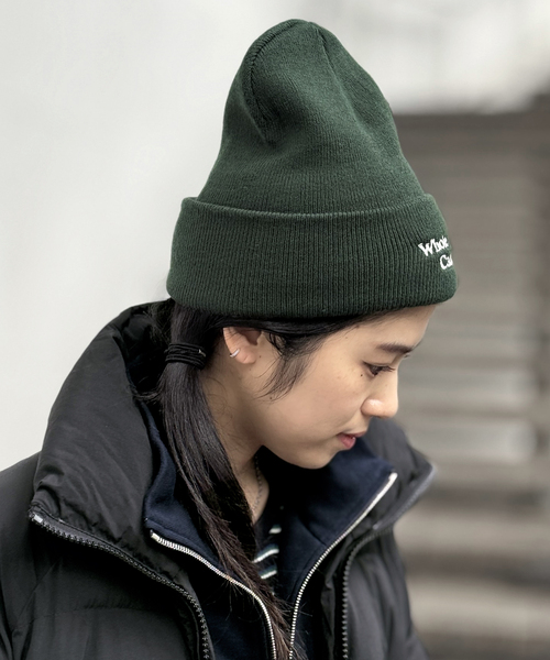 INFIELDER DESIGN(インフィールダーデザイン)の「【INFIELDER DESIGN / インフィールダーデザイン】embroidery WEC BEANIE(ニットキャップ/ビーニー・レディース・グリーン/ネイビー・FREE)」の1枚目の写真