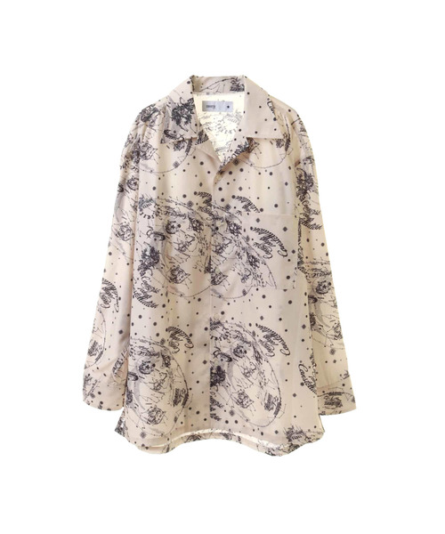CONVERSE TOKYO(コンバーストウキョウ)の「CONSTELLETION OPEN COLLAR SHIRTS(シャツ/ブラウス・レディース・アイボリー/スミクロ/サックスブルー・MEDIUM/SMALL)」の10枚目の写真