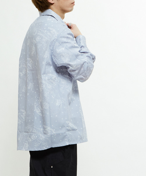 CONVERSE TOKYO(コンバーストウキョウ)の「CONSTELLETION OPEN COLLAR SHIRTS(シャツ/ブラウス・レディース・アイボリー/スミクロ/サックスブルー・MEDIUM/SMALL)」の12枚目の写真