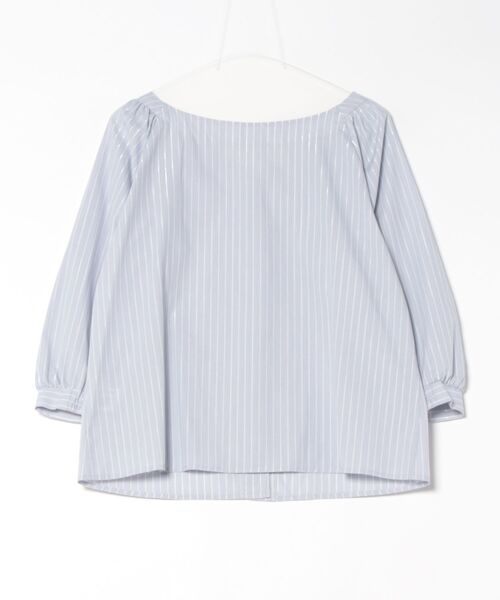 12Twelve Agenda（トゥエルブ　アジェンダ）の「ラメストライプ前後2wayブラウス（シャツ/ブラウス・レディース・サックスブルー/オフホワイト/イエロー・M）」の20枚目の写真