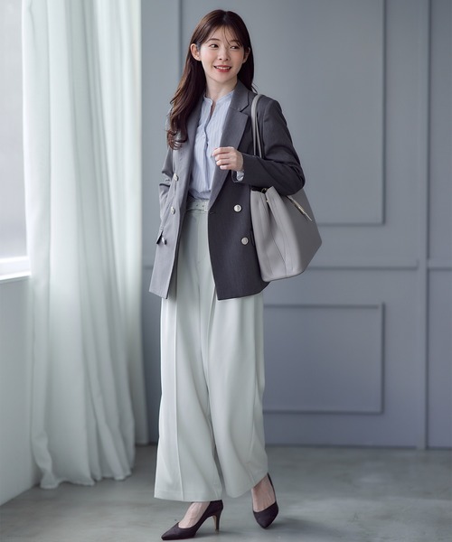 12Twelve Agenda（トゥエルブ　アジェンダ）の「ラメストライプ前後2wayブラウス（シャツ/ブラウス・レディース・サックスブルー/オフホワイト/イエロー・M）」の19枚目の写真