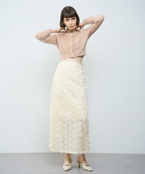 DEICY(デイシー)の「エンブロイダリーレーススカート(スカート・レディース・ホワイト/アイボリー・0/1)」の5枚目の写真