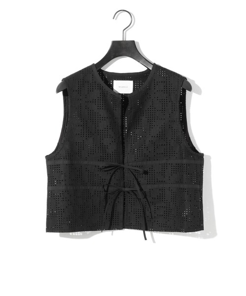 セール】MIDIUMISOLID for Ladies レースショートベスト（ベスト