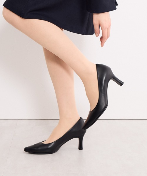 卑弥呼(ヒミコ)の「【Made in Japan】【卑弥呼】【撥水】7cmヒールブラックパンプス/600008(パンプス・レディース・ブラック・21.5cm/22.0cm/22.5cm/23.0cm/23.5cm/24.0cm/24.5cm/25.0cm/25.5cm/26.0cm/26.5cm)」の4枚目の写真