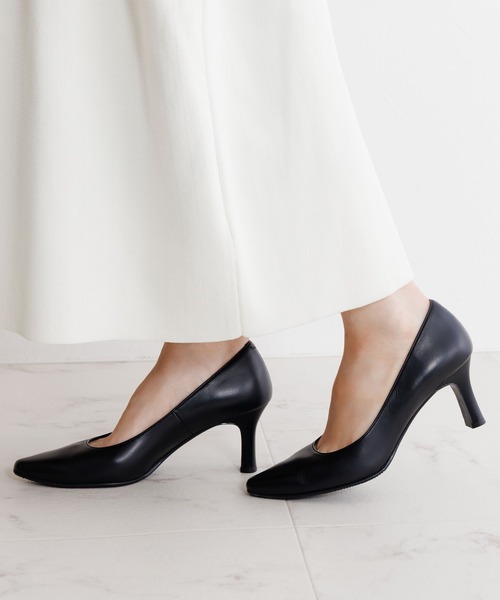 卑弥呼(ヒミコ)の「【Made in Japan】【卑弥呼】【撥水】7cmヒールブラックパンプス/600008(パンプス・レディース・ブラック・21.5cm/22.0cm/22.5cm/23.0cm/23.5cm/24.0cm/24.5cm/25.0cm/25.5cm/26.0cm/26.5cm)」の18枚目の写真