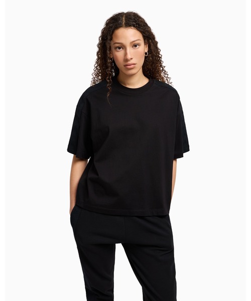 関税・送料込 A/X Armani Exchange クルーネック 半袖 Tシャツ セール】【A|X アルマーニ エクスチェンジ】ロゴテープ 半袖