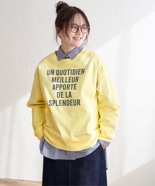 LBC（エルビーシー）の「【sweet web掲載】コットンロゴトレーナーＴＥＥ（Tシャツ/カットソー・レディース・チャコールグレー/ブルー/イエロー/ホワイト・M）」の11枚目の写真