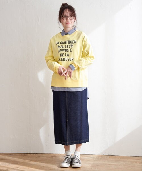 LBC（エルビーシー）の「【sweet web掲載】コットンロゴトレーナーＴＥＥ（Tシャツ/カットソー・レディース・チャコールグレー/ブルー/イエロー/ホワイト・M）」の12枚目の写真