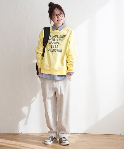 LBC（エルビーシー）の「【sweet web掲載】コットンロゴトレーナーＴＥＥ（Tシャツ/カットソー・レディース・チャコールグレー/ブルー/イエロー/ホワイト・M）」の14枚目の写真