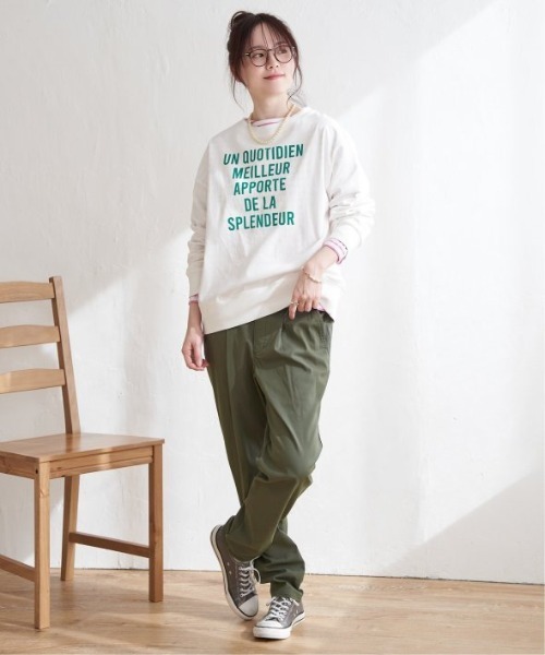 LBC（エルビーシー）の「【sweet web掲載】コットンロゴトレーナーＴＥＥ（Tシャツ/カットソー・レディース・チャコールグレー/ブルー/イエロー/ホワイト・M）」の6枚目の写真