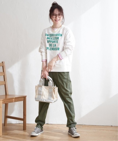 LBC（エルビーシー）の「【sweet web掲載】コットンロゴトレーナーＴＥＥ（Tシャツ/カットソー・レディース・チャコールグレー/ブルー/イエロー/ホワイト・M）」の7枚目の写真