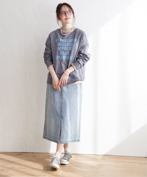 LBC（エルビーシー）の「【sweet web掲載】コットンロゴトレーナーＴＥＥ（Tシャツ/カットソー・レディース・チャコールグレー/ブルー/イエロー/ホワイト・M）」の8枚目の写真