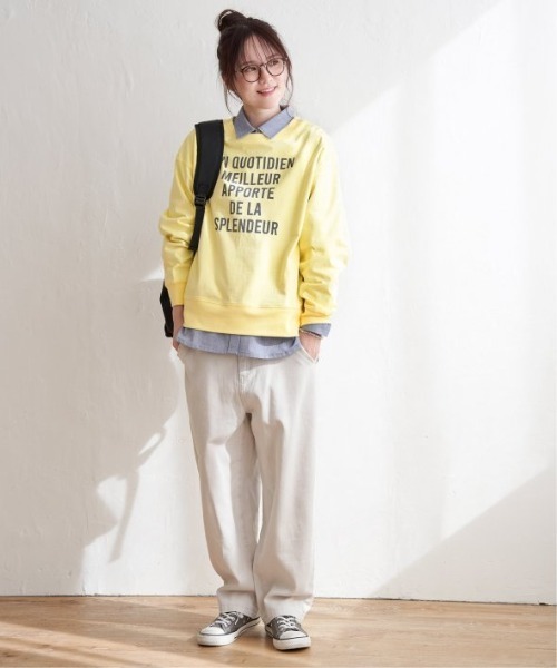 LBC（エルビーシー）の「【sweet web掲載】コットンロゴトレーナーＴＥＥ（Tシャツ/カットソー・レディース・チャコールグレー/ブルー/イエロー/ホワイト・M）」の11枚目の写真