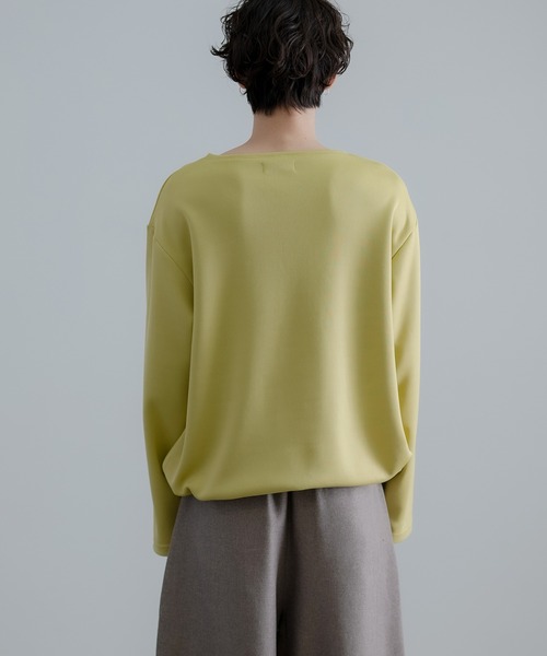 improves（インプローブス）の「裾ドローコード Vネック ロンT（Tシャツ/カットソー・メンズ・ホワイト/ブラック/オリーブ/ブルー/ネイビー/チャコール・MEDIUM/LARGE/SMALL）」の22枚目の写真