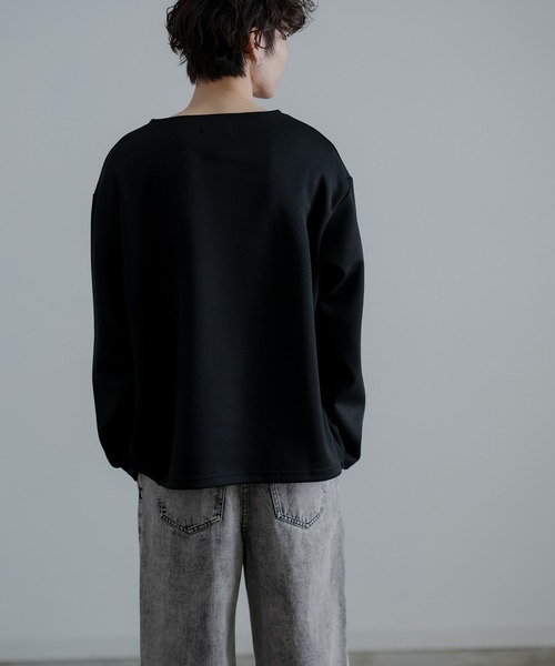 improves（インプローブス）の「裾ドローコード Vネック ロンT（Tシャツ/カットソー・メンズ・ホワイト/ブラック/オリーブ/ブルー/ネイビー/チャコール・MEDIUM/LARGE/SMALL）」の17枚目の写真