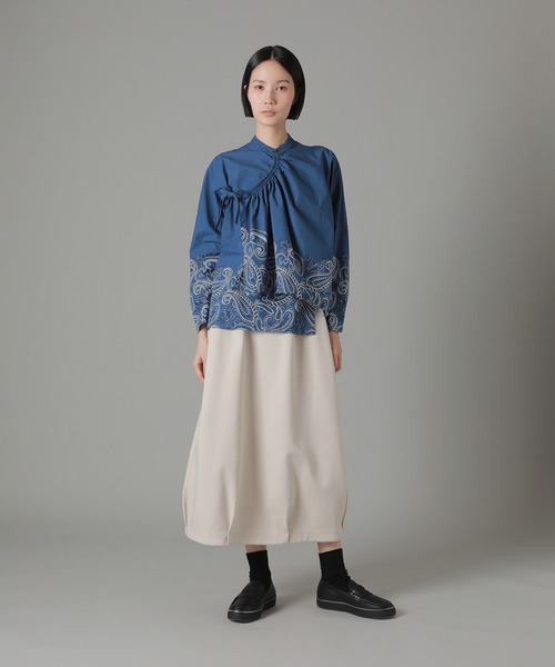 ZUCCa(ズッカ)の「ペイズリープリント / 羽織り / (O)(カーディガン/ボレロ・レディース・ライトグリーン/ブラック/ネイビー・M size)」の9枚目の写真