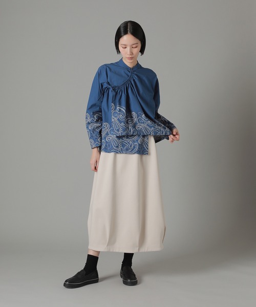 ZUCCa(ズッカ)の「ペイズリープリント / 羽織り / (O)(カーディガン/ボレロ・レディース・ライトグリーン/ブラック/ネイビー・M size)」の11枚目の写真