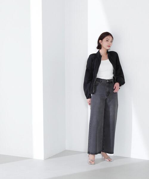 NATURAL BEAUTY BASIC（ナチュラルビューティーベーシック）の「◇スタンドネックバルーンブルゾン（ブルゾン・レディース・ベージュ/ブルー/ブラック・MEDIUM/SMALL）」の10枚目の写真