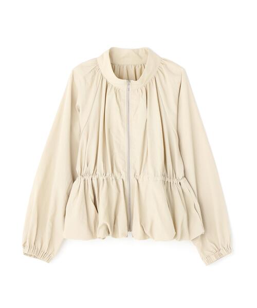 NATURAL BEAUTY BASIC（ナチュラルビューティーベーシック）の「◇スタンドネックバルーンブルゾン（ブルゾン・レディース・ベージュ/ブルー/ブラック・MEDIUM/SMALL）」の17枚目の写真