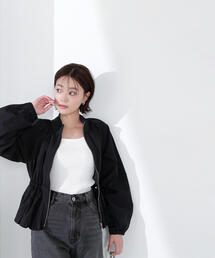 NATURAL BEAUTY BASIC（ナチュラルビューティーベーシック）の「◇スタンドネックバルーンブルゾン（ブルゾン）」